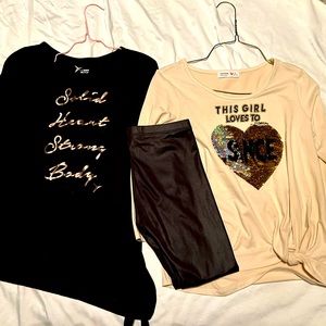 Gold and black 3 piece lot